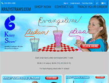 Tablet Screenshot of krazystraws.com